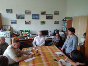 Встреча с С. Ш. Аязбековой